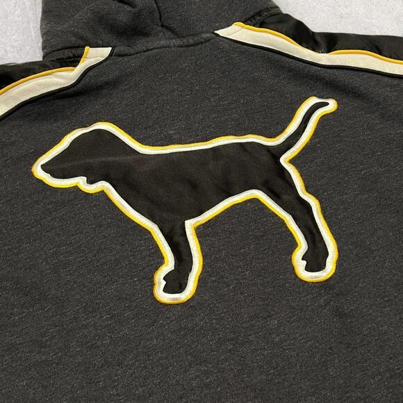 ★ Victoria’s Secret PINK Sherpa Dog Logo Big Print Hoodie ★ - Picture 3 of 8